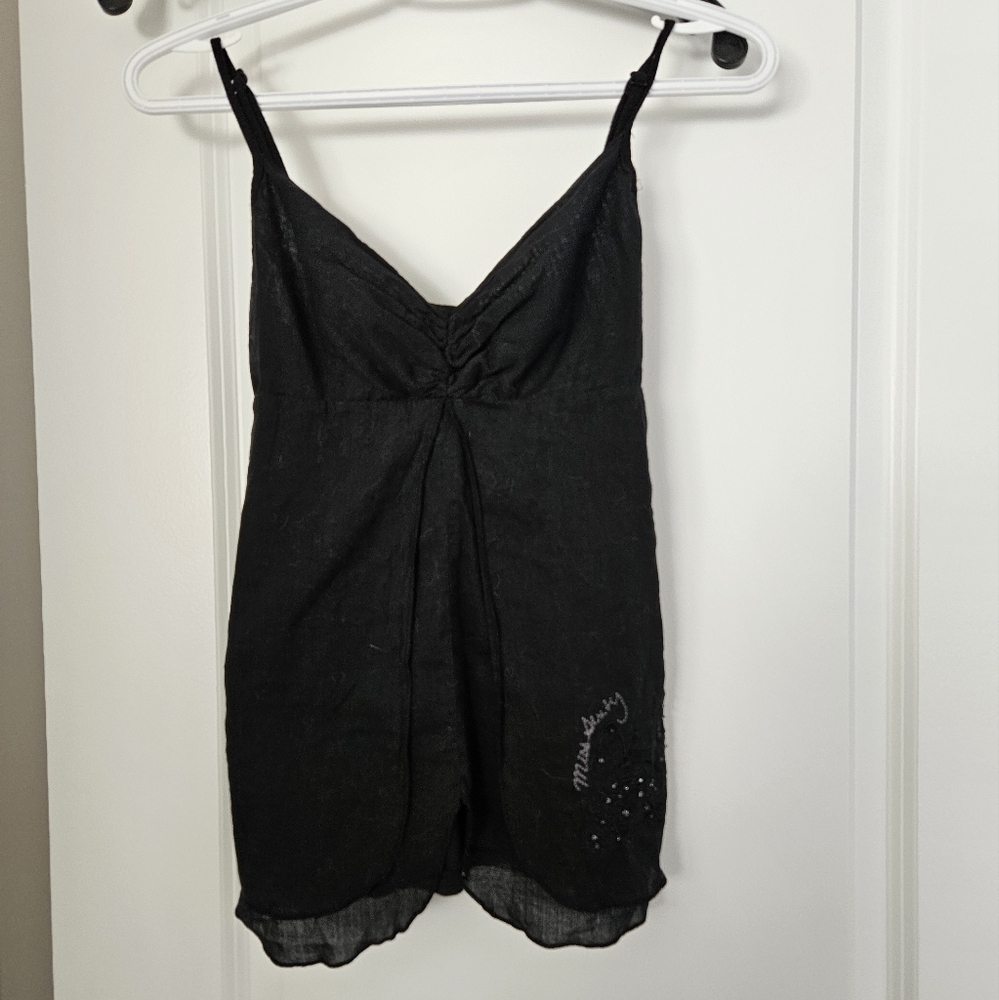 Miss Sixty vintage tank top black size S